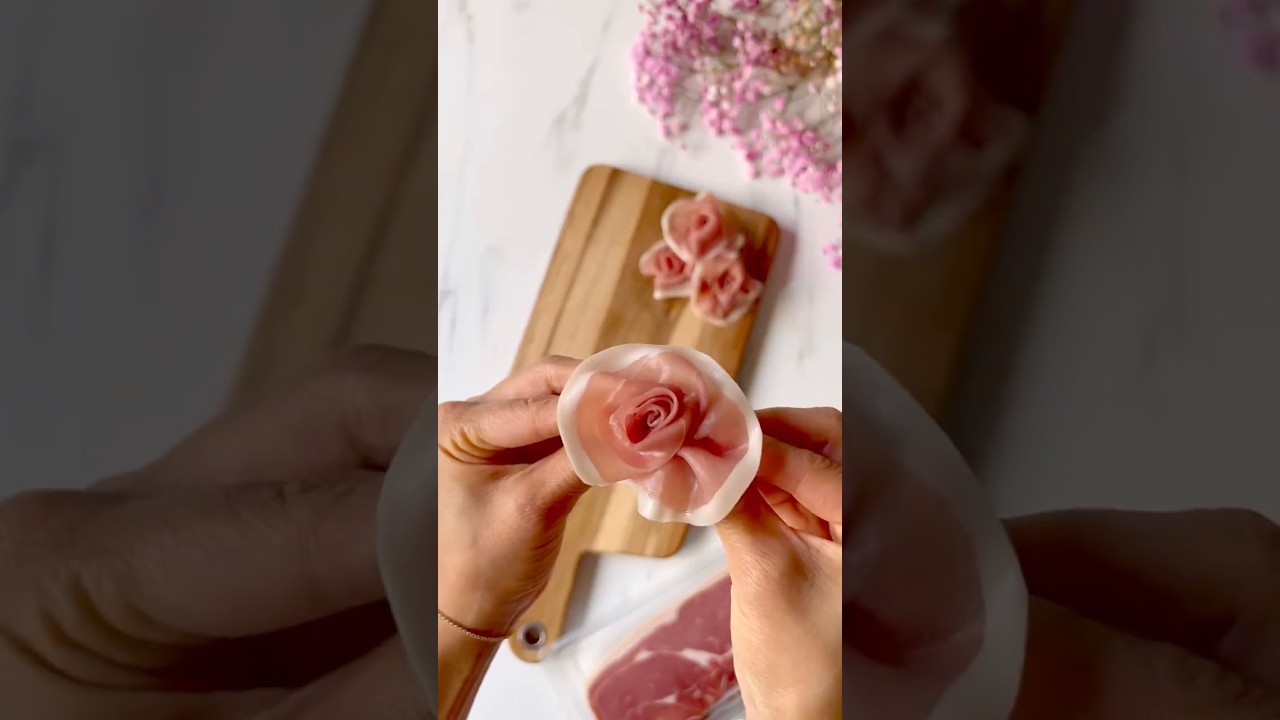 How to Make a Prosciutto Rose 🌹🥓 | Easy Charcuterie Board Garnish