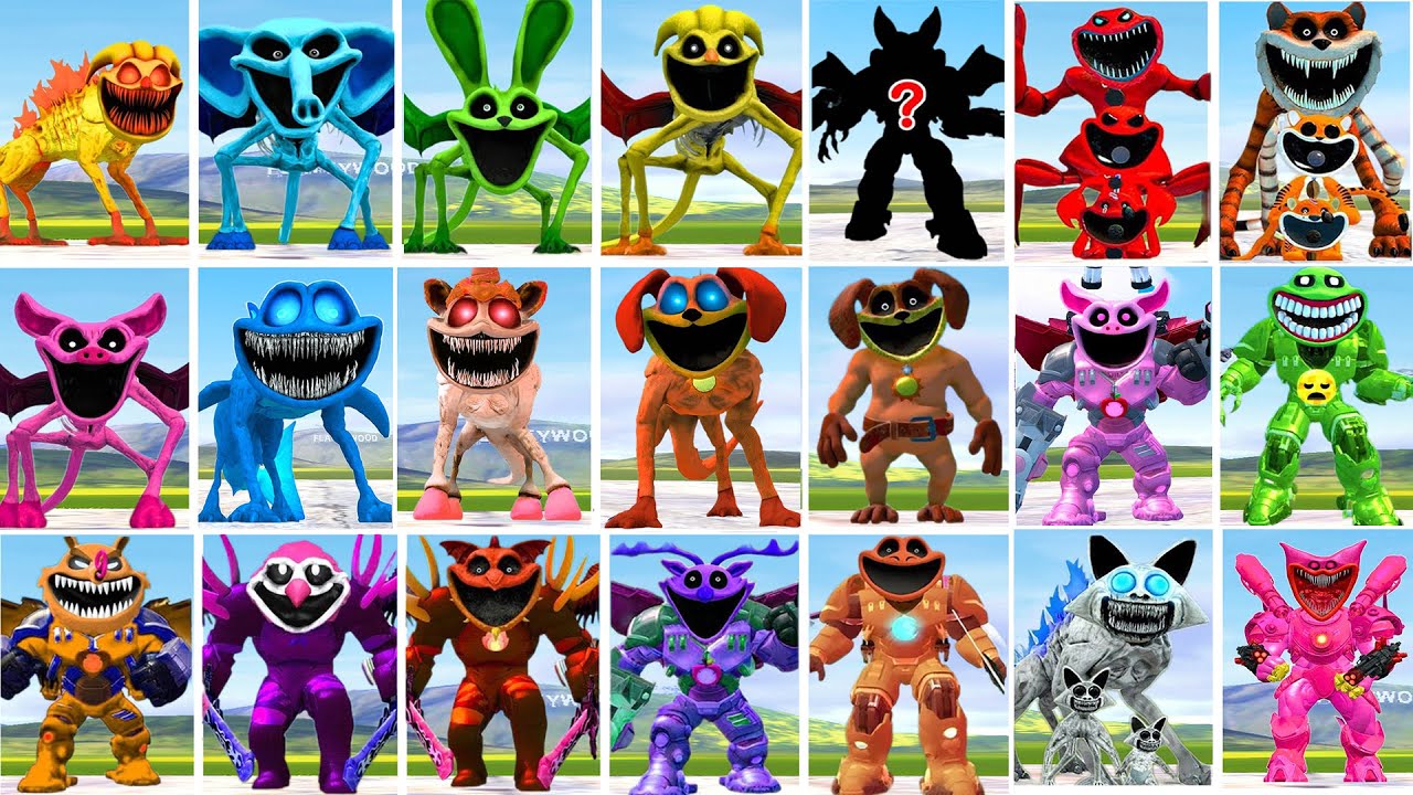 ALL SMILING CRITTERS BABY VS MECHA TITAN  - POPPY PLAYTIME CHAPTER 4 In Garry's Mod!