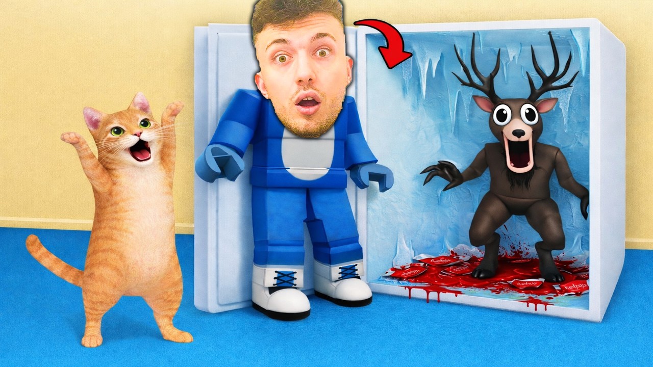 ROBLOX ASCUNDE CADAVRUL CERBULUI NEBUN DIN 99 NOPTI! DRACULASS SI MOTANILA RECORD MONDIAL LA ASCUNS!