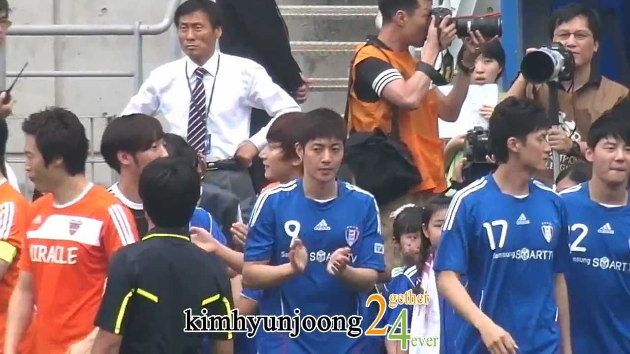 110702 KimHyunJoong fancam - Soccer Match(FC MEN)@Suwon worldcup stadium