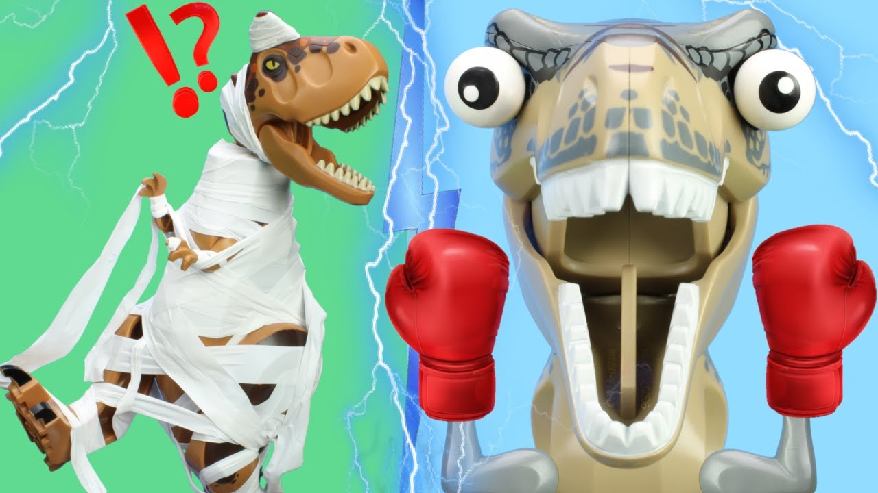 LEGO Jurassic World Stop Motion | BOXING with T-REX! | Dinosaur Competition | Reptibian Bricks