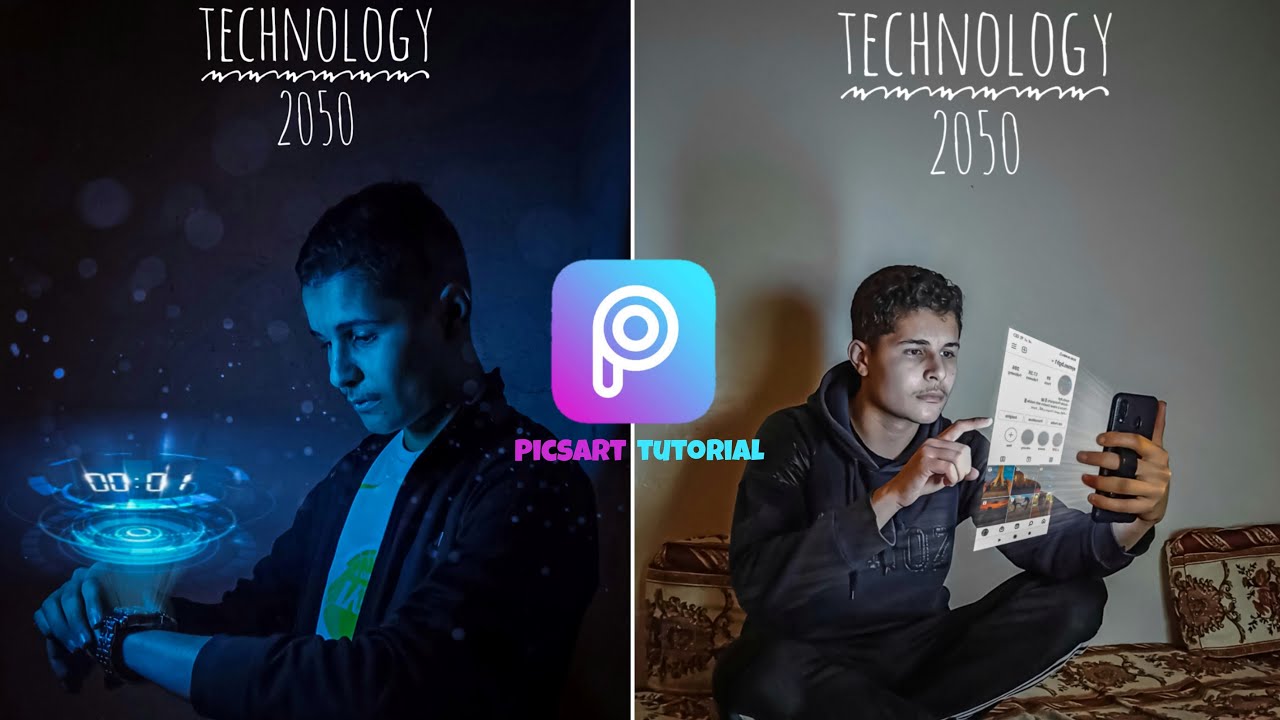 PicsArt editing future technology |افكار التصوير بالموبايل بتطبيق البيكسآرت