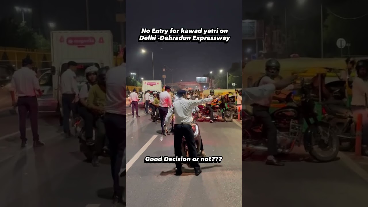 🚨 FIRST DAY OF SAWAN: Strict Enforcement on Delhi-Dehradun Expressway! 🚨 Delhi Traffic Police was .