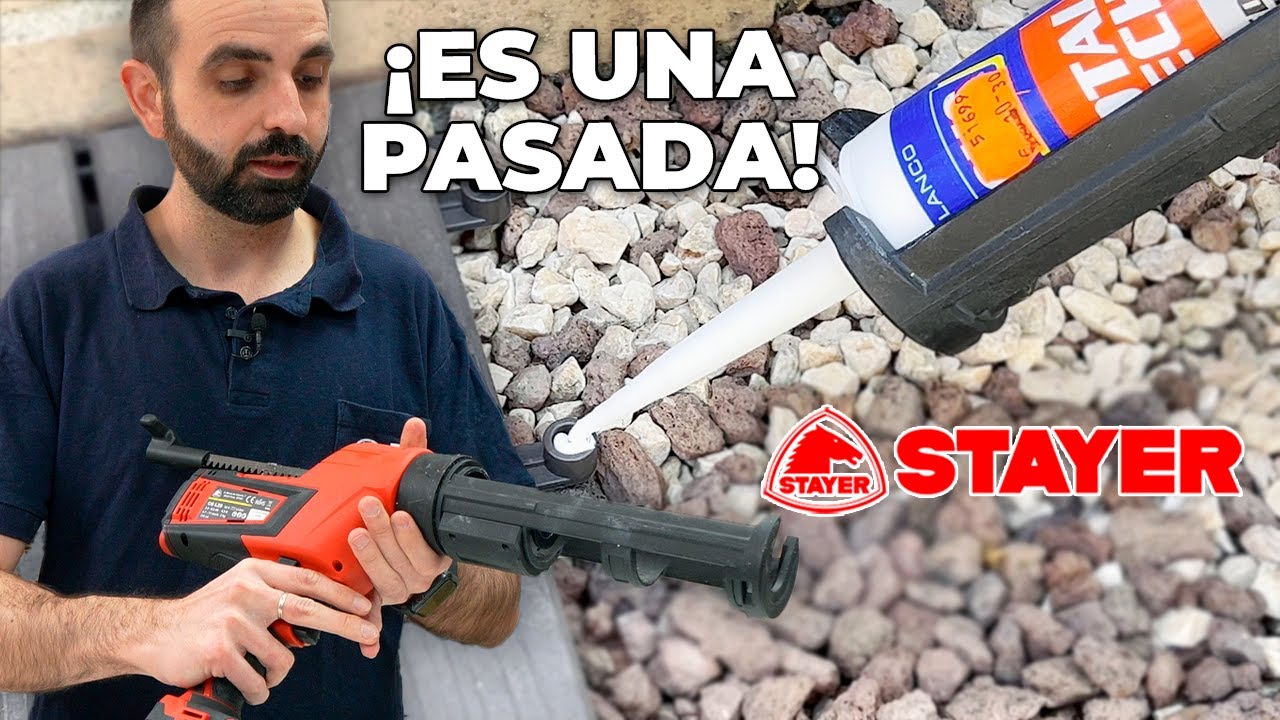 PISTOLA DE SILICONA A BATERÍA  🔋CG L20 de STAYER | ¡UNA PASADA! 🤩
