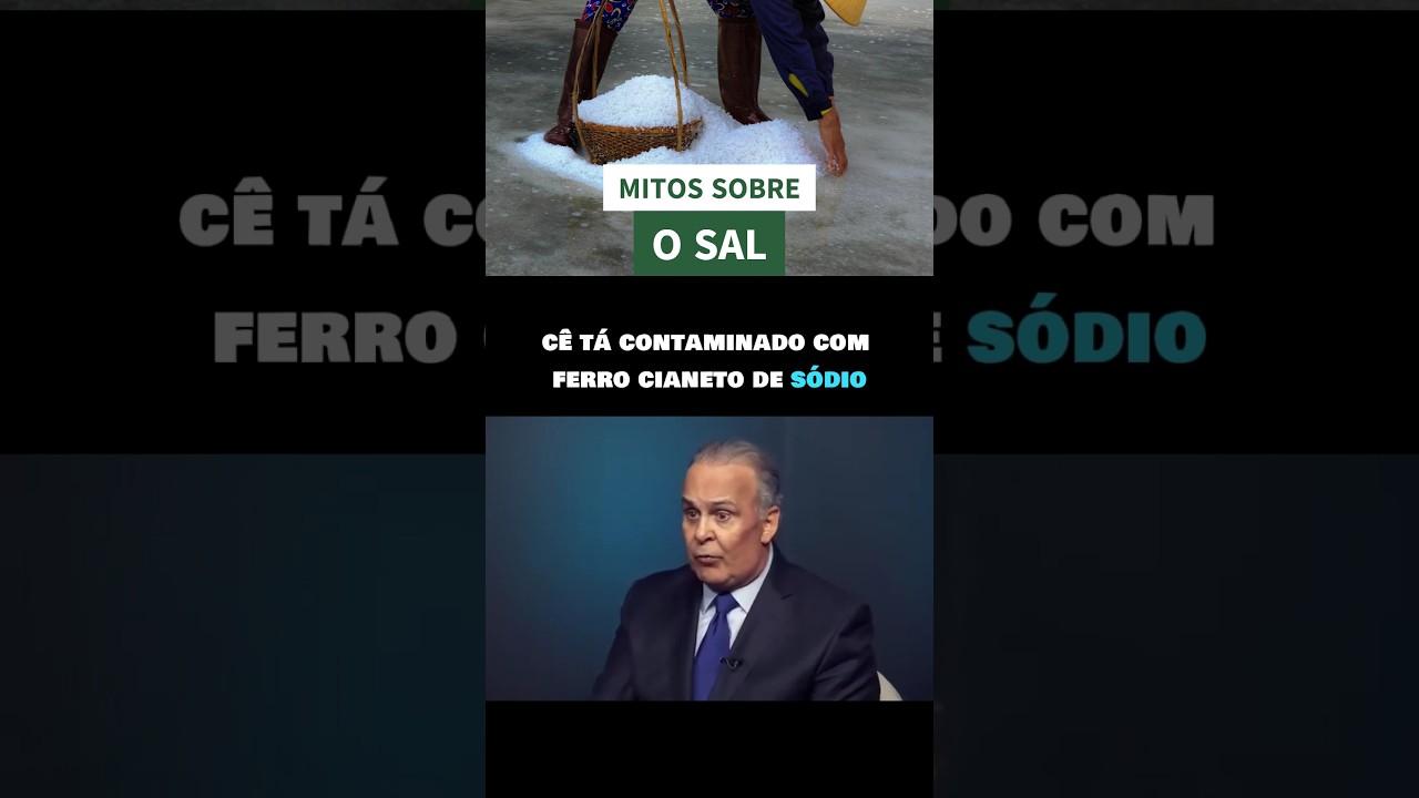 SAL REFINADO VS SAL N&Atilde;O REFINADO #shorts #natural