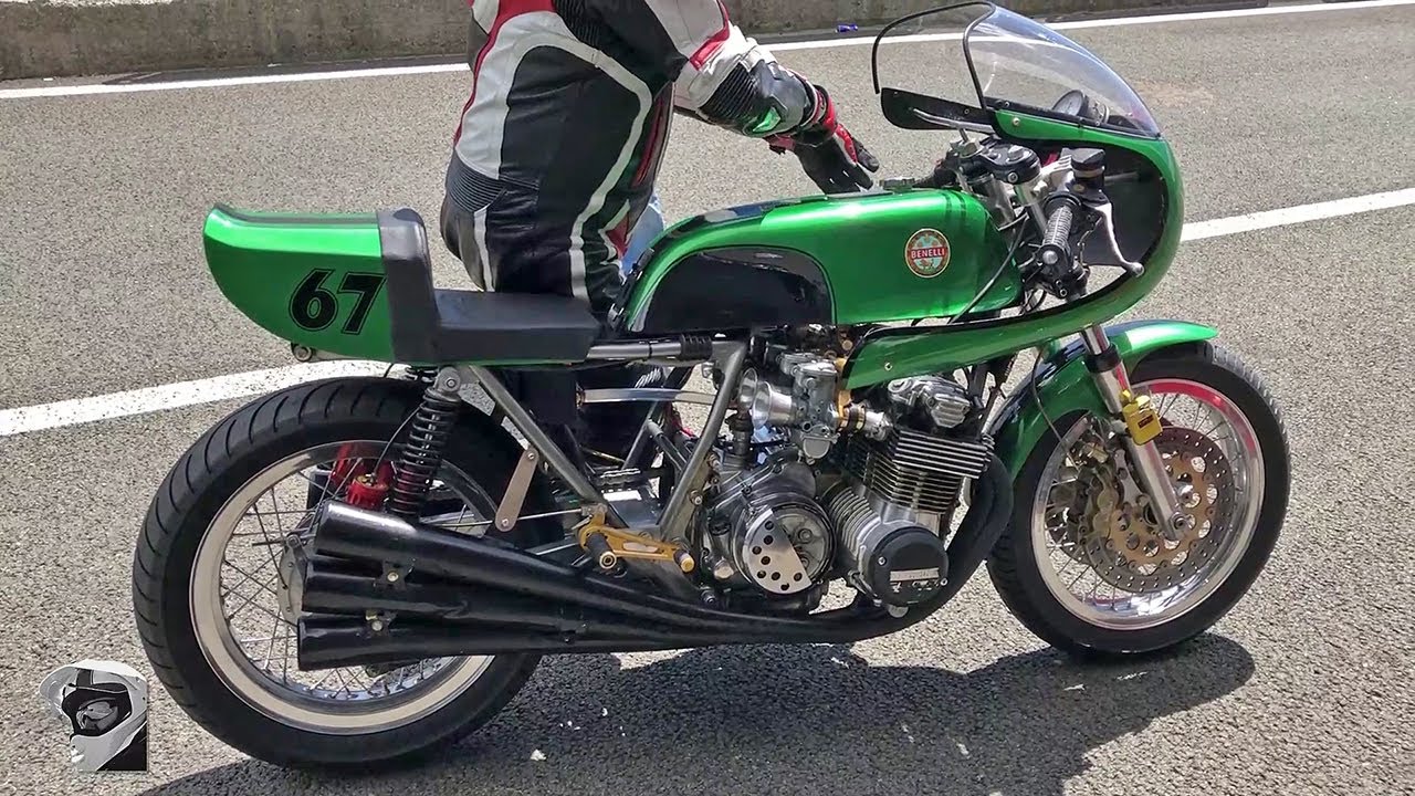 Benelli 750 Sei ... как запустить культовый итальянский 6-цилиндровый мотоцикл всего за 3 метра?