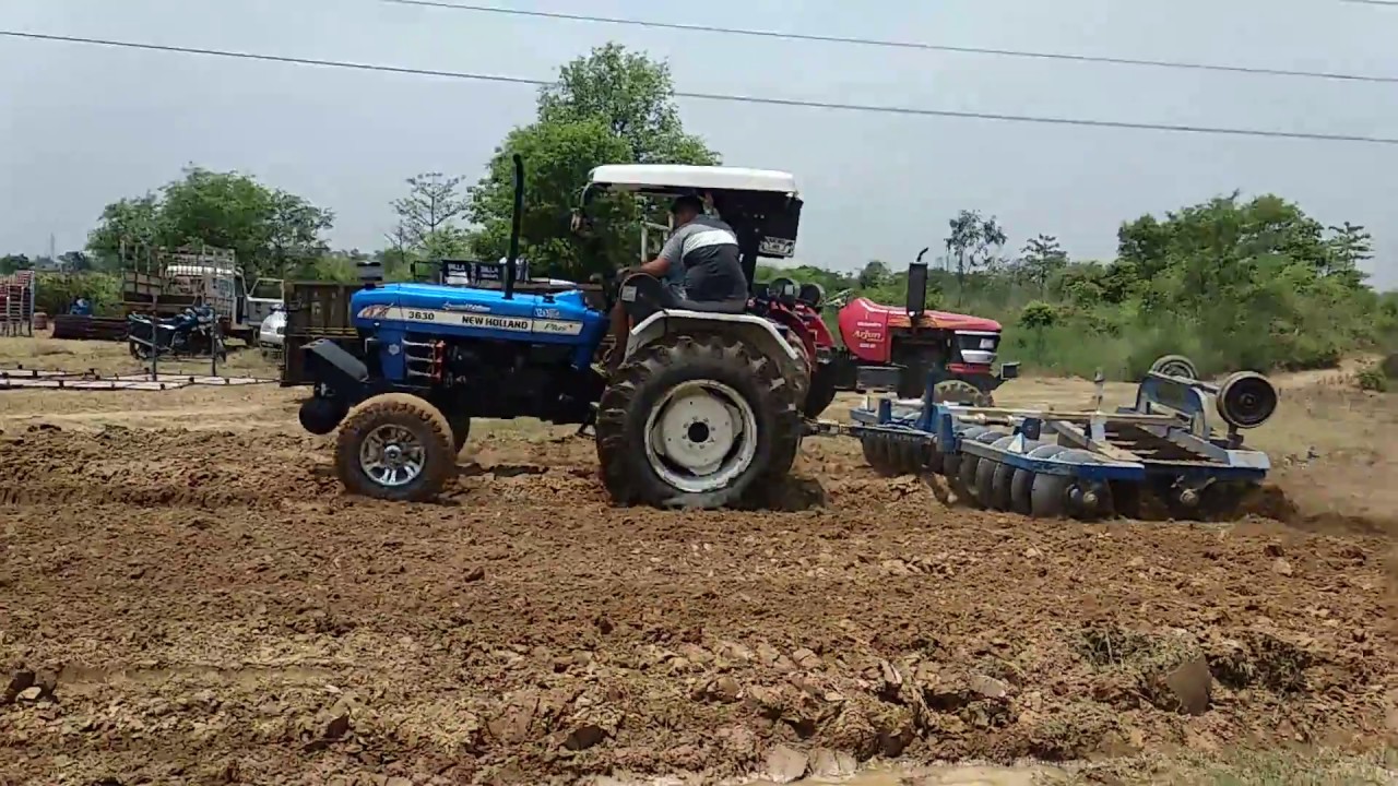 New holland 3630 tractor performance with harrow in simbal jhalian
