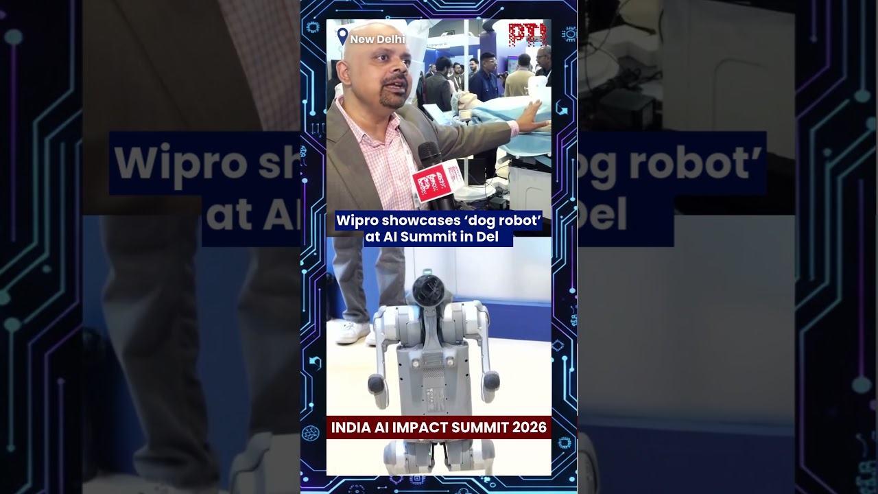 Wipro showcases &lsquo;dog robot&rsquo; at AI Summit in Delhi