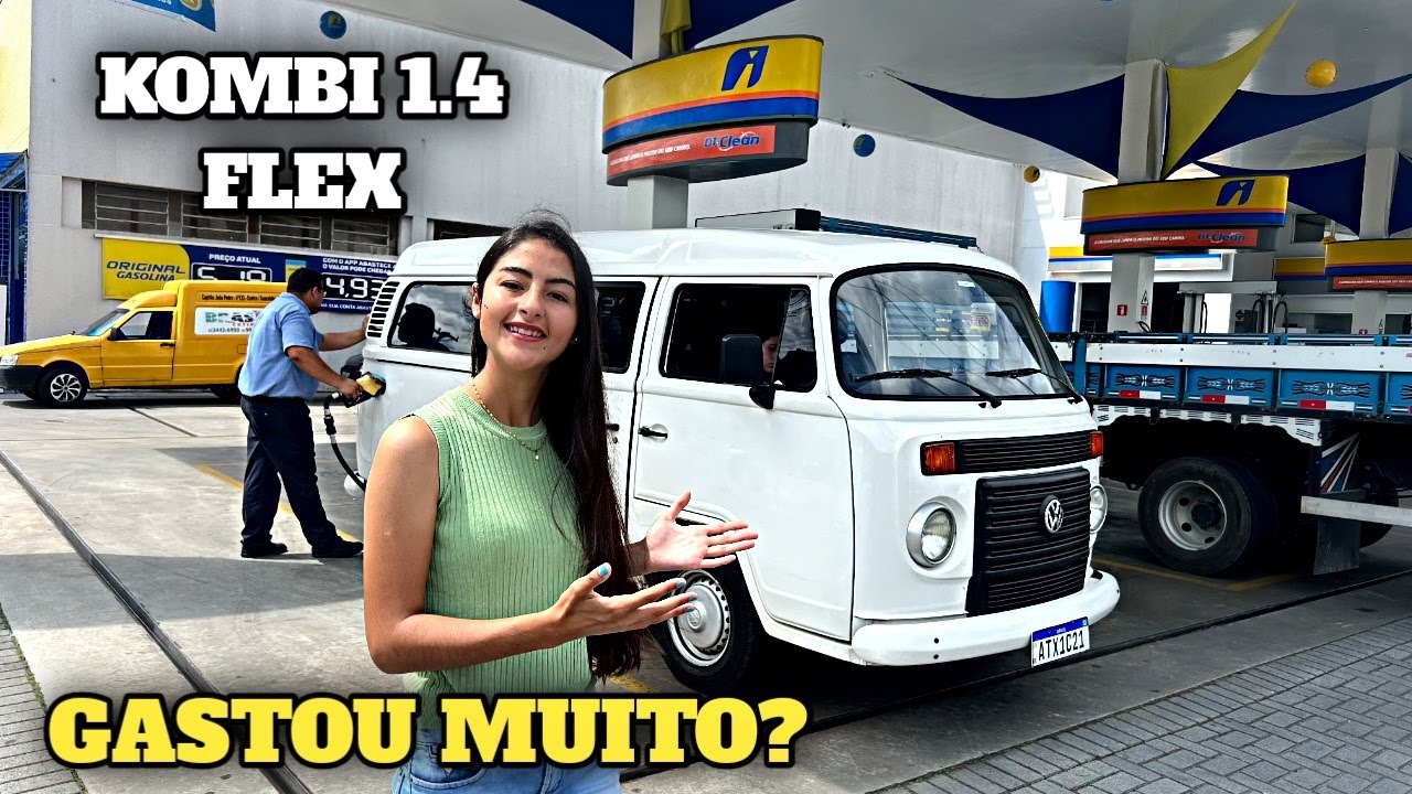 CONSUMO DA MINHA KOMBI 1.4 FLEX NA GASOLINA !!!