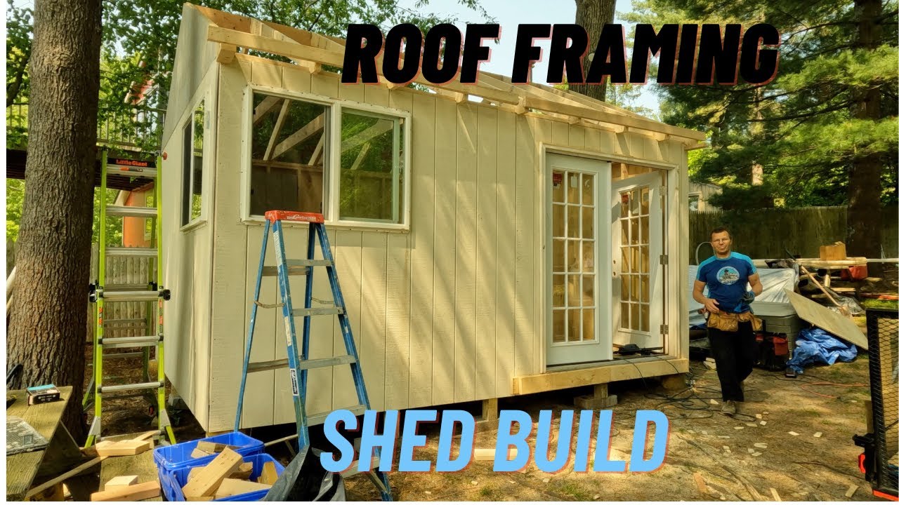 Part 2: Building my 12x16 Shed Workshop from Start to Finish Framing the roof and side panels