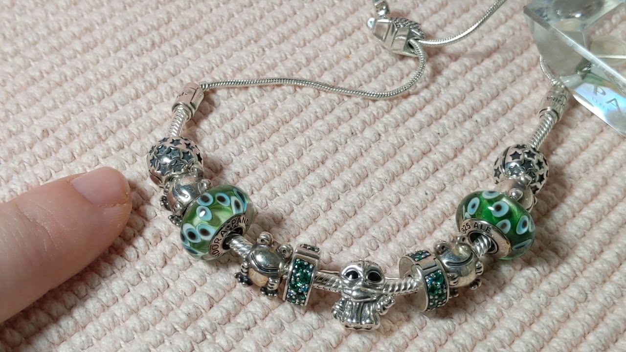 Pandora New T-Bar Heart Clasp Bracelet