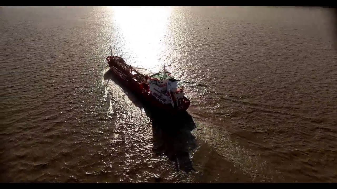 Die Elbinsel Drochtersen Krautsand im Herbst 2015 aus der Luft mit Phantom 3 Pro