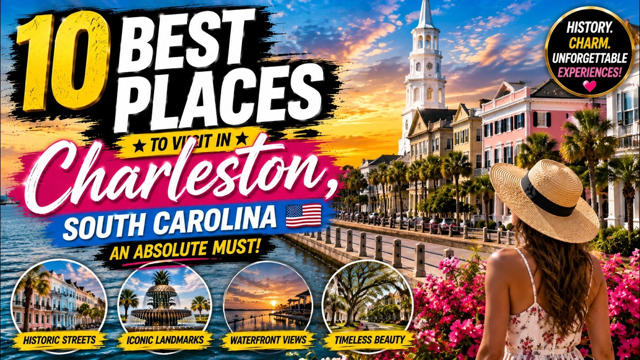 Top 10 Best Places to Visit in CHARLESTON SOUTH CAROLINA | Destination Travel Guide