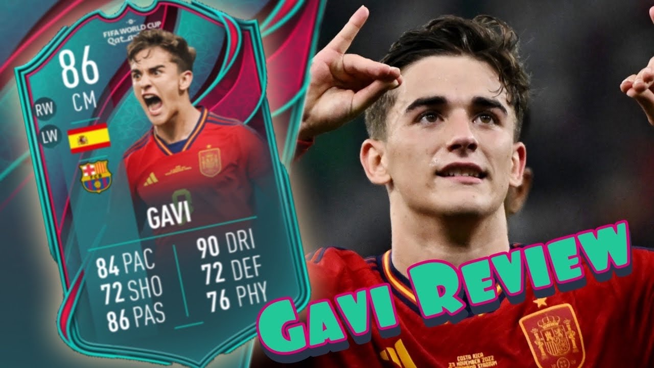 FIFA 23 | GAVI WC TEAM OF THE TOURNAMENT PLAYER REVIEW! | WONDERKID! 💫