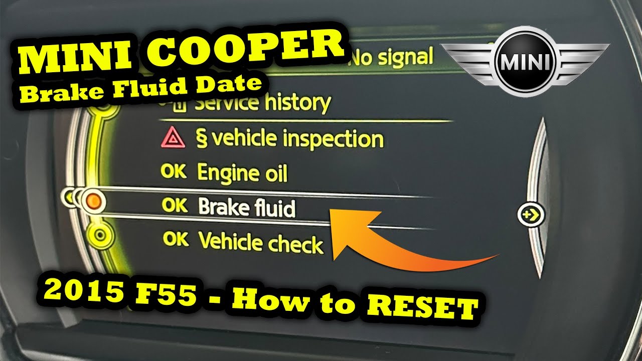 How to Reset the Brake Fluid Service Reset on a 2015 Mini Cooper D F55 / F56 / F57 - Gen 3