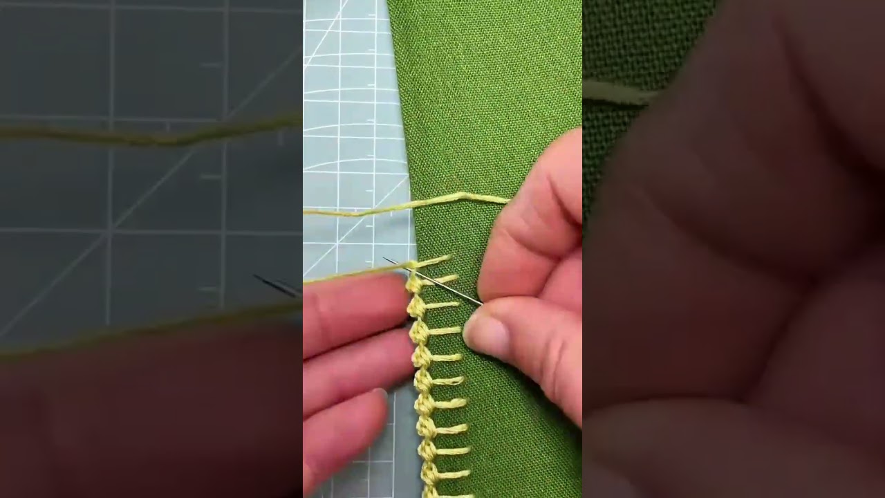 Creating Decorative Hand-Stitched Borders with Exceptional Thread Manipulation Techniques