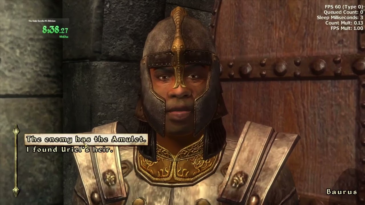 Oblivion - No DFS Speedrun - 