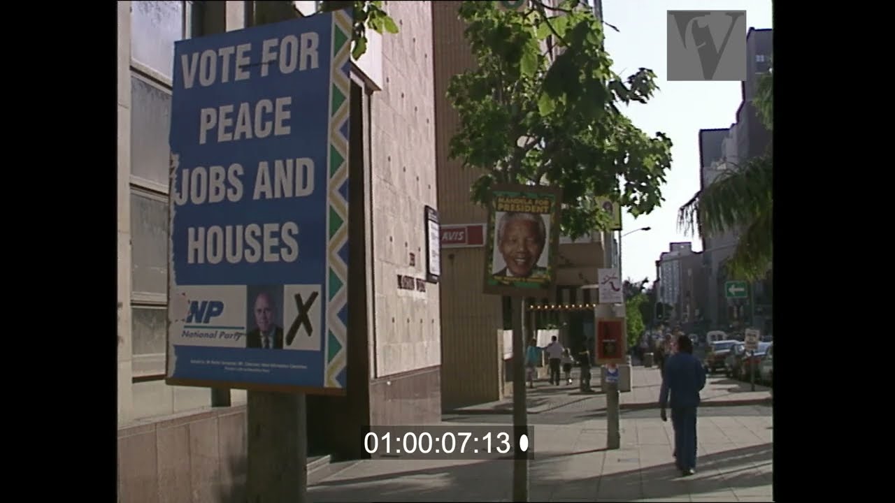 1994, South Africa, Durban downtown, general views, elections, Warwick Triangle, market, b-roll