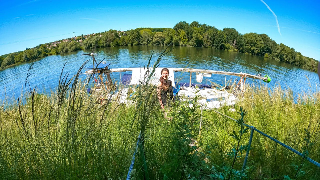 SQUATTING pontoons on the way to PARIS | SAILING WAYZGOOSE WARRIOR Ep 28