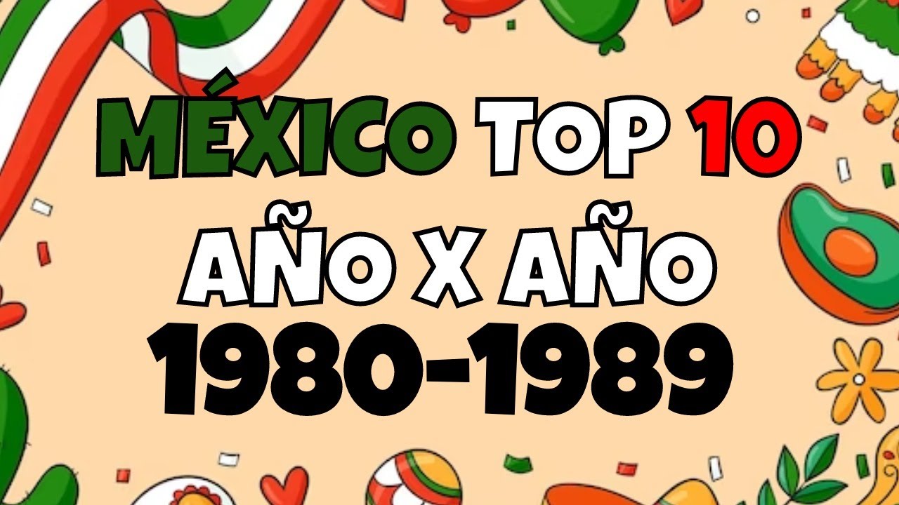 MÉXICO Top 10 Año x Año | 1980 - 1989