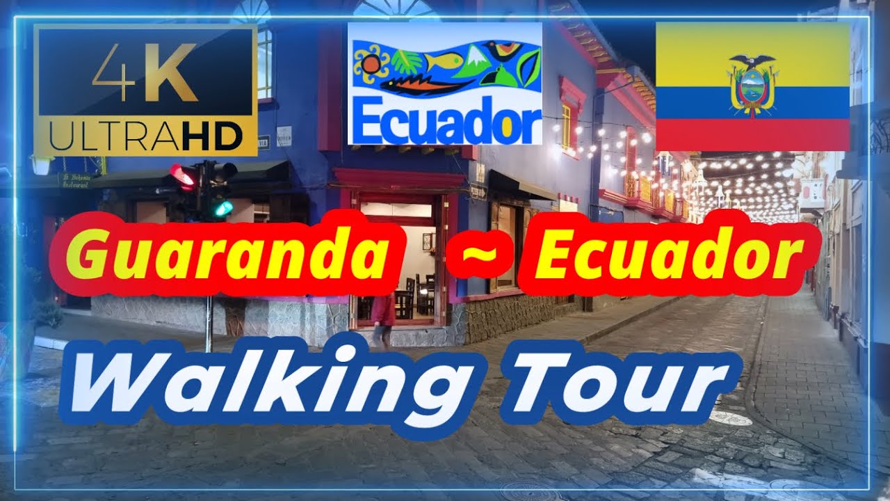 🇪🇨【4K 60fps】WALK - GUARANDA ~ walking Tour - Ecuador