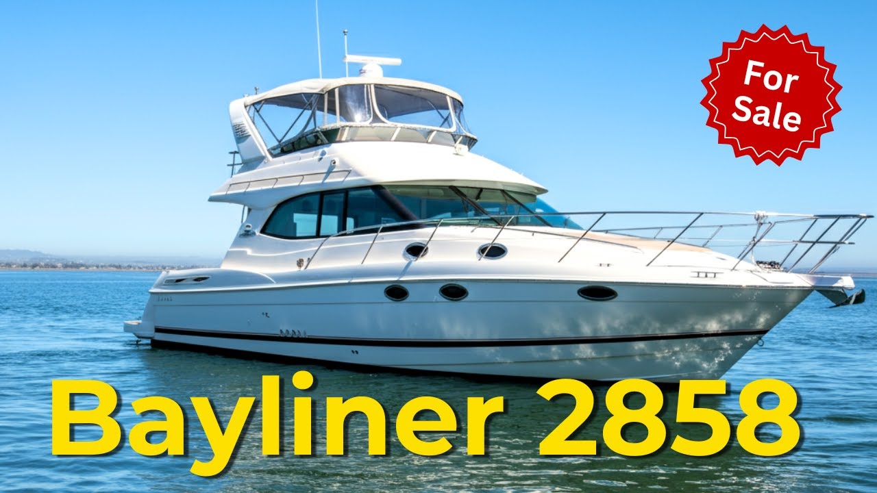 Bayliner 288/2858 Flybridge Boat Full Tour | Used Boats for Sale in CA