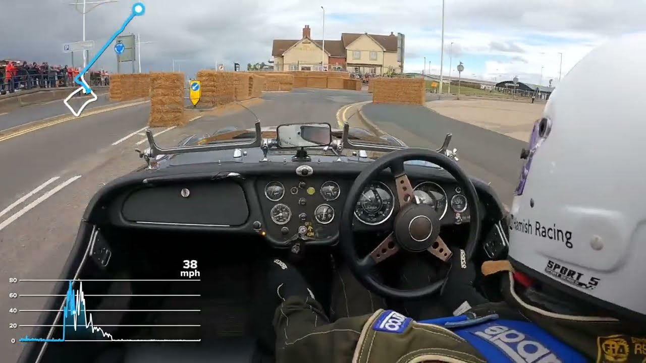 The Fastest TR3a at Southport Sprint Revival 2025 - with speed graphics