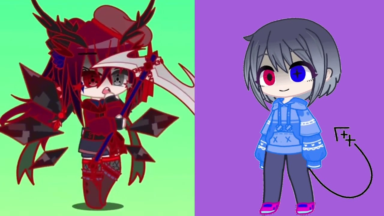 #シヅとコーデ対決3  ガチで初めてガチャクラの編集した…()