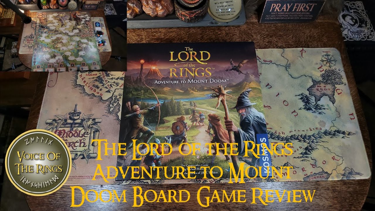 The Lord of the Rings Adventure to Mount Doom Board Game Review & Opening | A LOTR Collection.