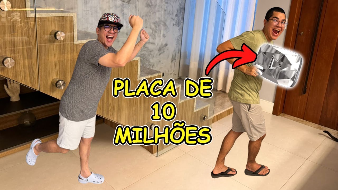 MEU IRMÃO PEGOU MINHA PLACA MAIS VALIOSA DO CANAL! (Quebrou?!)