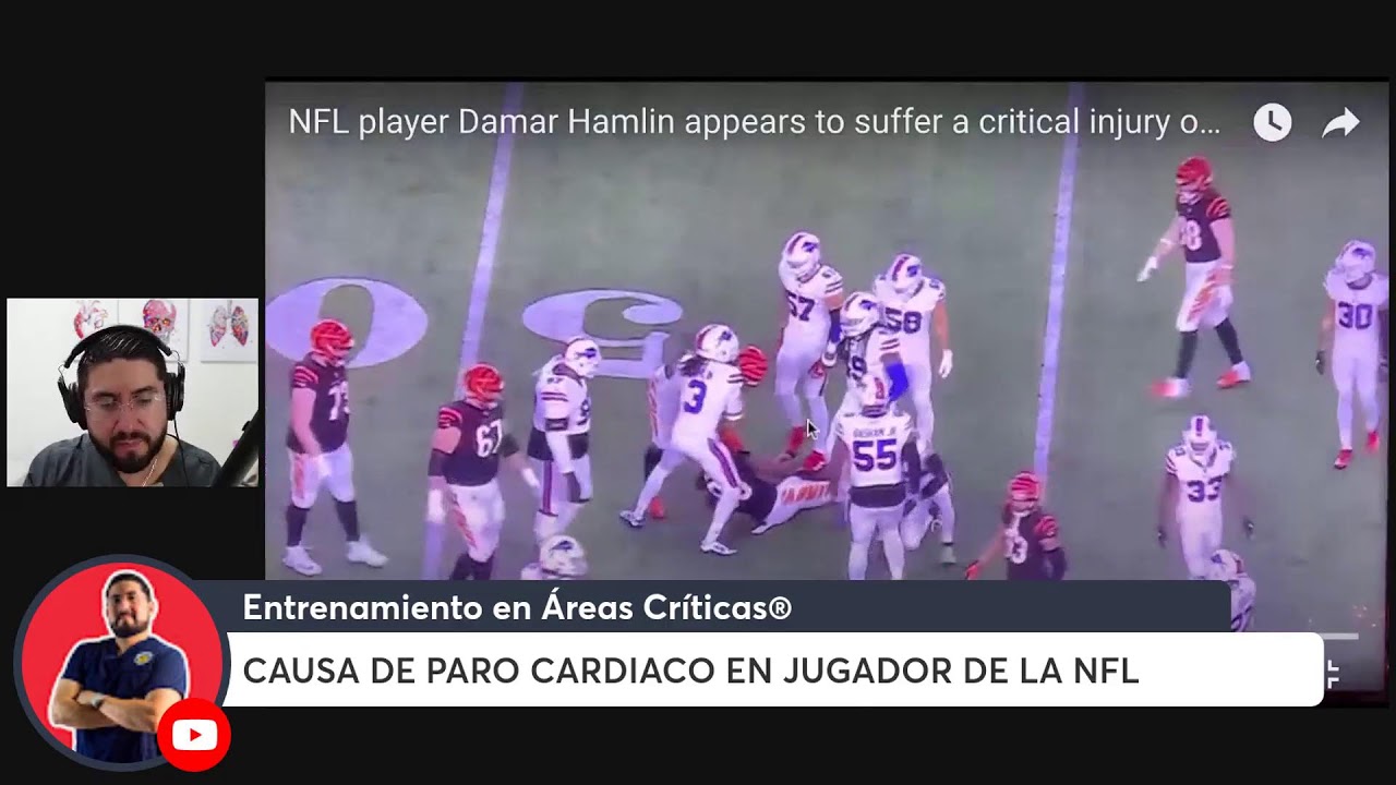 PARO CARDÍACO 🫀 EN JUGADOR DE LA NFL 🏈 (COMMOTIO CORDIS)