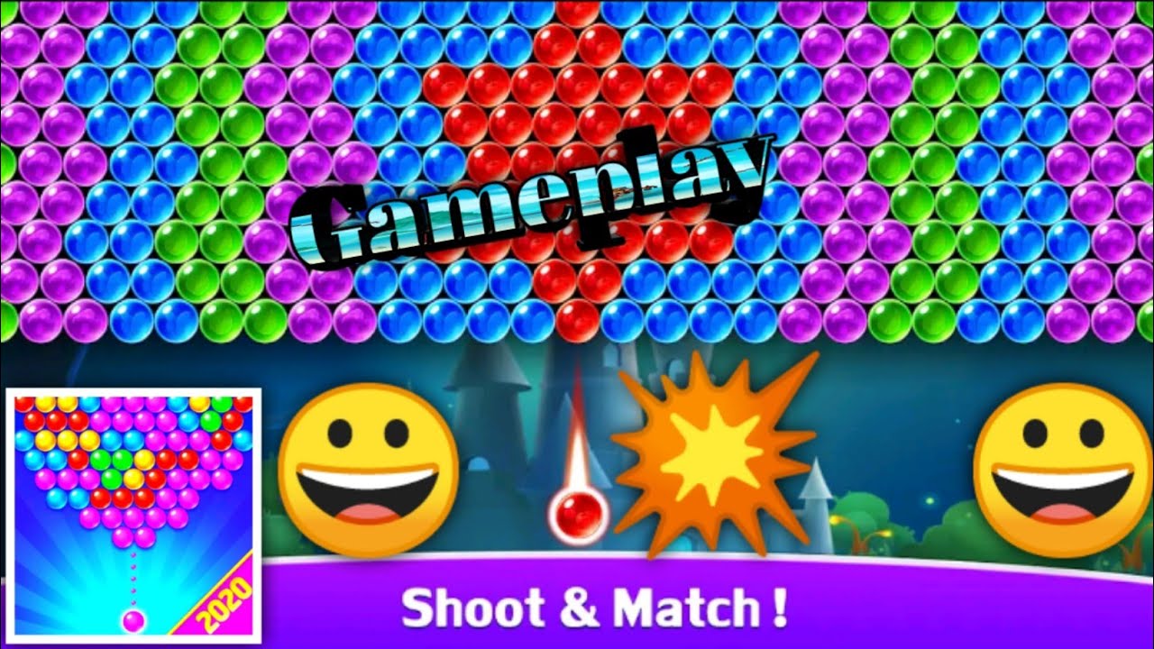 Bubble Shooter Games | Bubble Shooter Classic - Gameplay  HD | Bubbles Games for Kids |