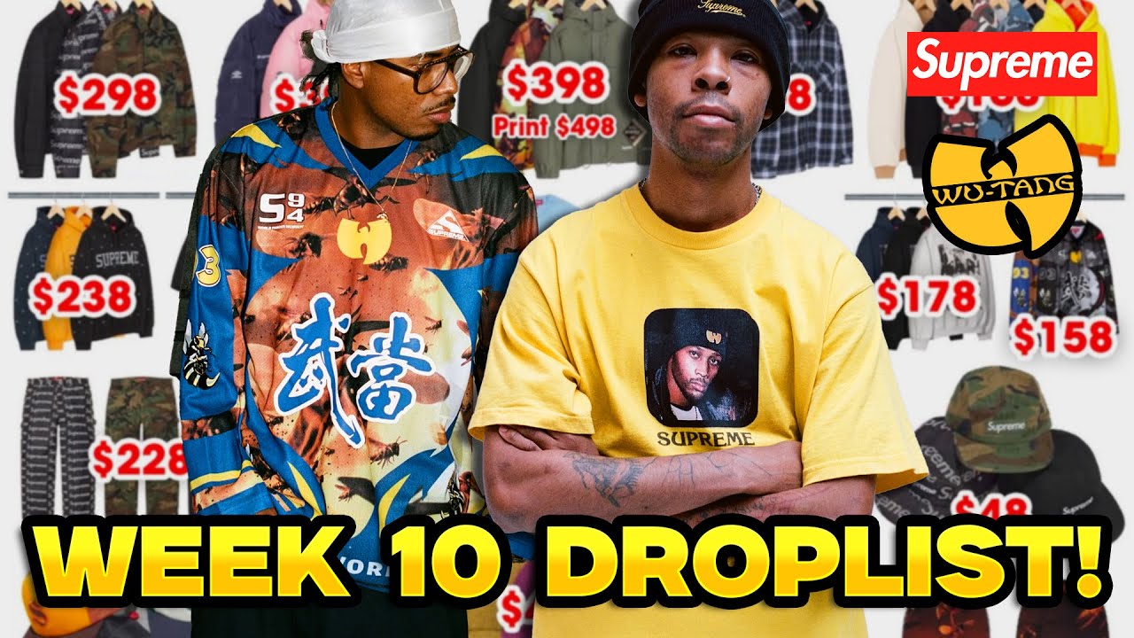 Полный список товаров и цен на 10-ю неделю SUPREME FW25! (Лучшие вещи WU-TANG уже вышли?)