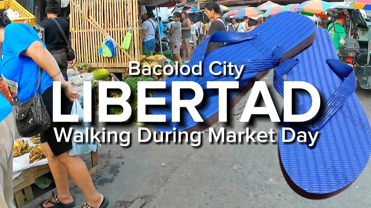 Libertad Public Market Scene: Bacolod City Walking Tour #travel #walkingtour
