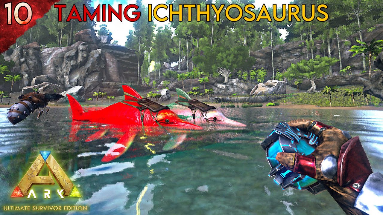 ICHTHYOSAURUS🐬 TAME a AT | ARK ULTIMATE MOBILE EDITION | Day #10