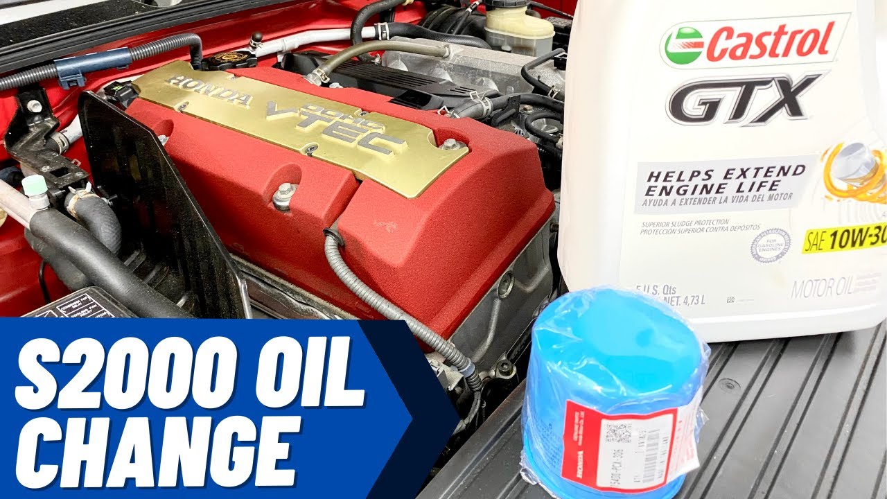 Honda S2000 Oil Change - New version Honda Filter