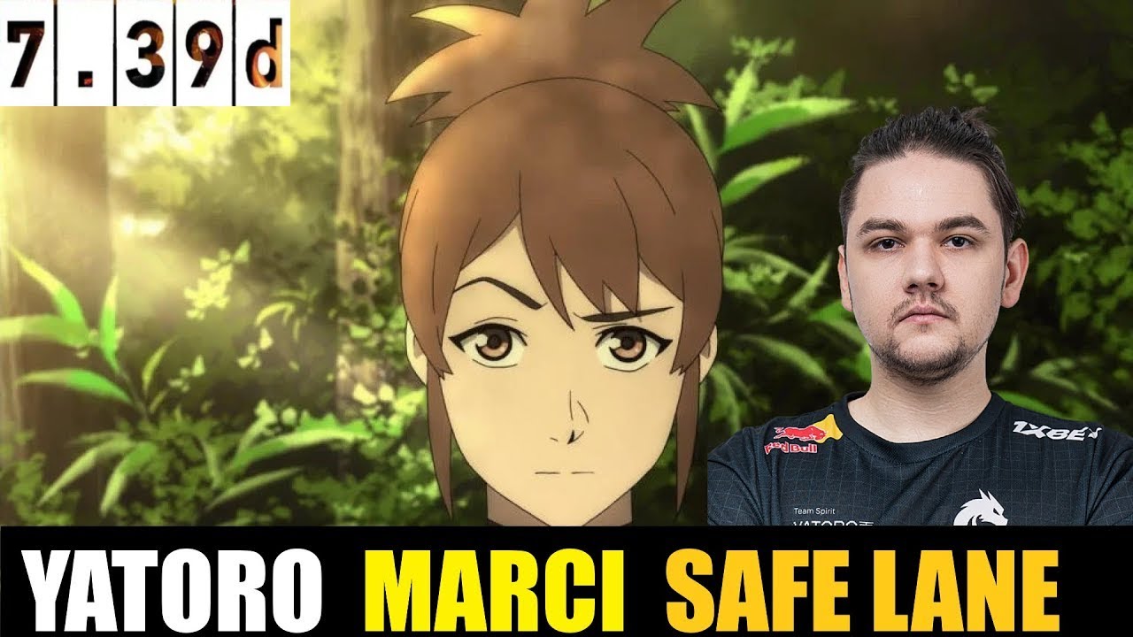 🤯YATORO [MARCI] SAFE LANE 7.39D - DOTA 2 HIGHEST MMR MATCH #dota2    #dota2highlights #yatorodota2