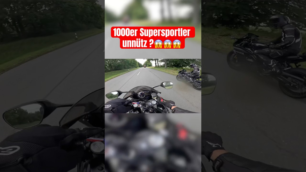 1000er Supersportler nichts f&uuml;r die Landstra&szlig;e?😱 #superbike #suzukigsxr #motovlog