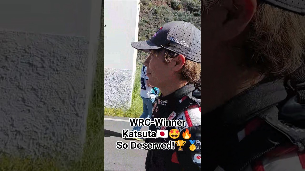WRC-Winner Katsuta🤩🔥🥇 So Deserved!🤩🔥 #wrc #rally #shorts #toyotagazooracing