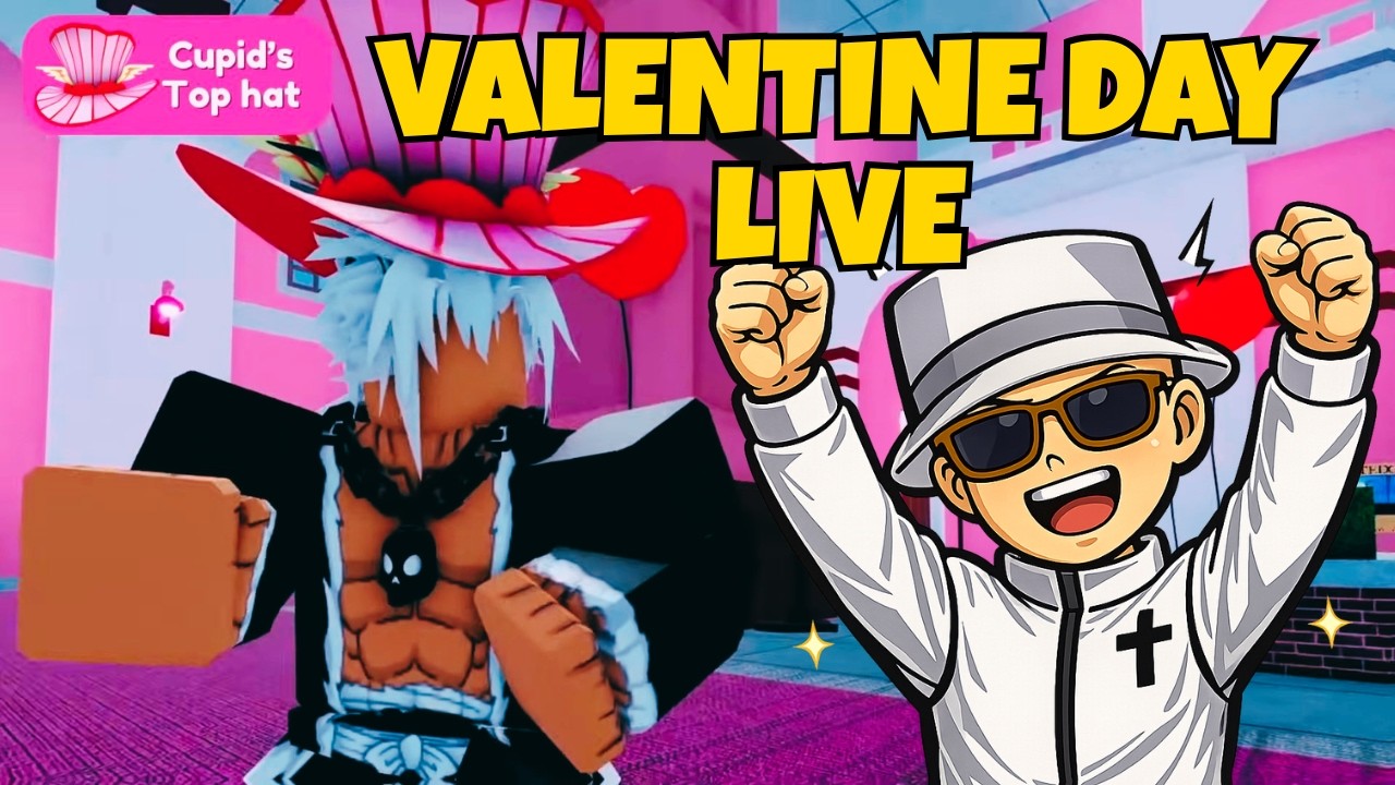 VALENTINE DAY NO BLOX FRUITS! Farm DE CORAÇÃO + Preparação Completa (LIVE) 💘