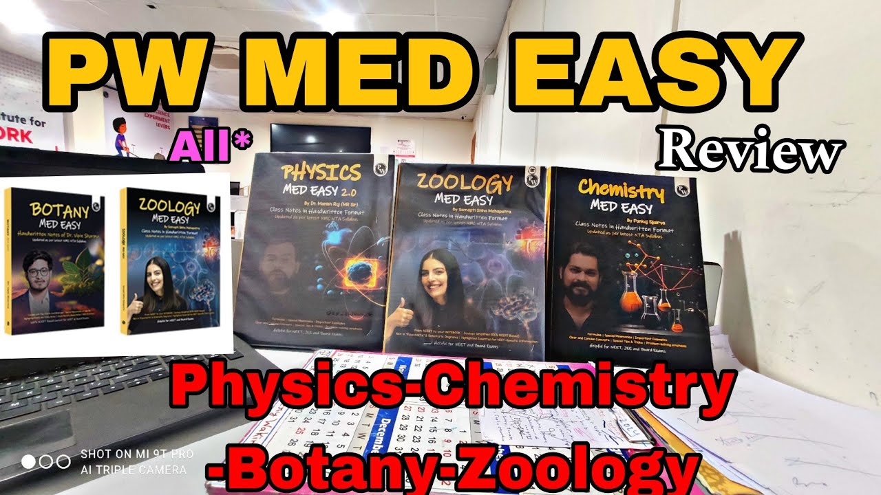 PW All MED EASY BOOKS Review | Physics Med Easy | Botany Med Easy | Zoology Med Easy