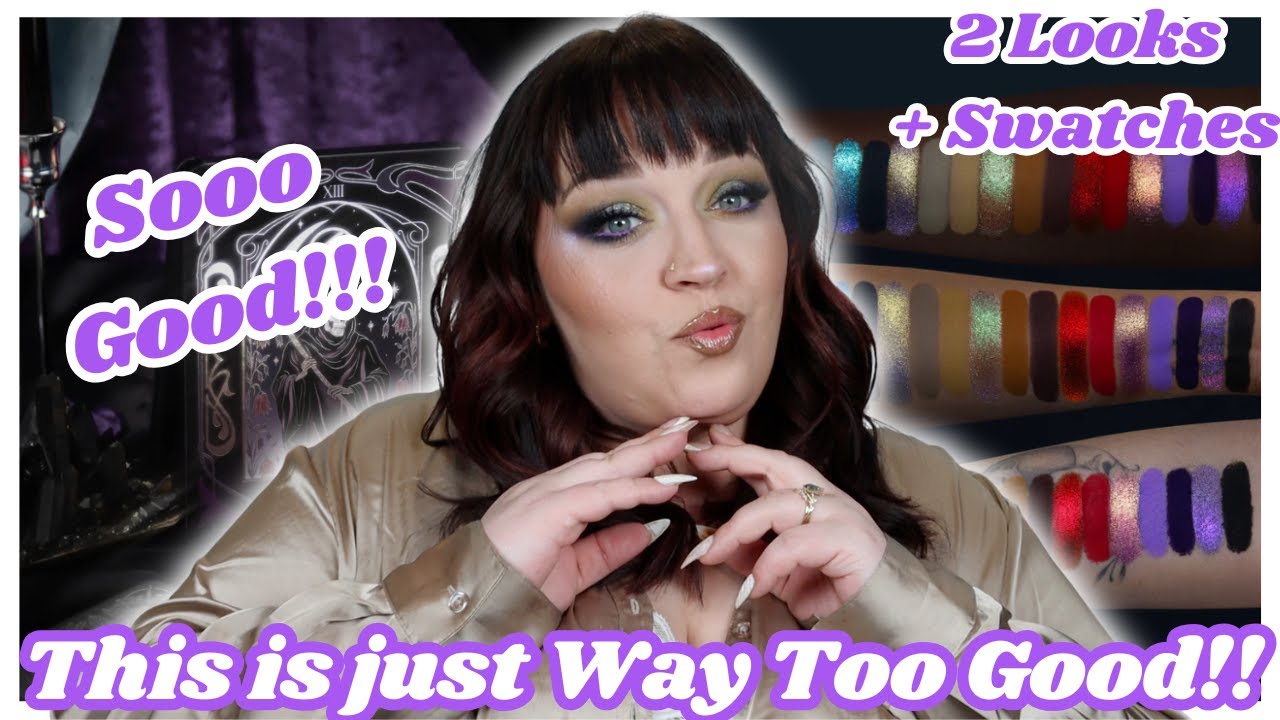 NEW Cosmic Beauty Death Tarot Palette - 2 Looks + Swatches #newmakeupreleases