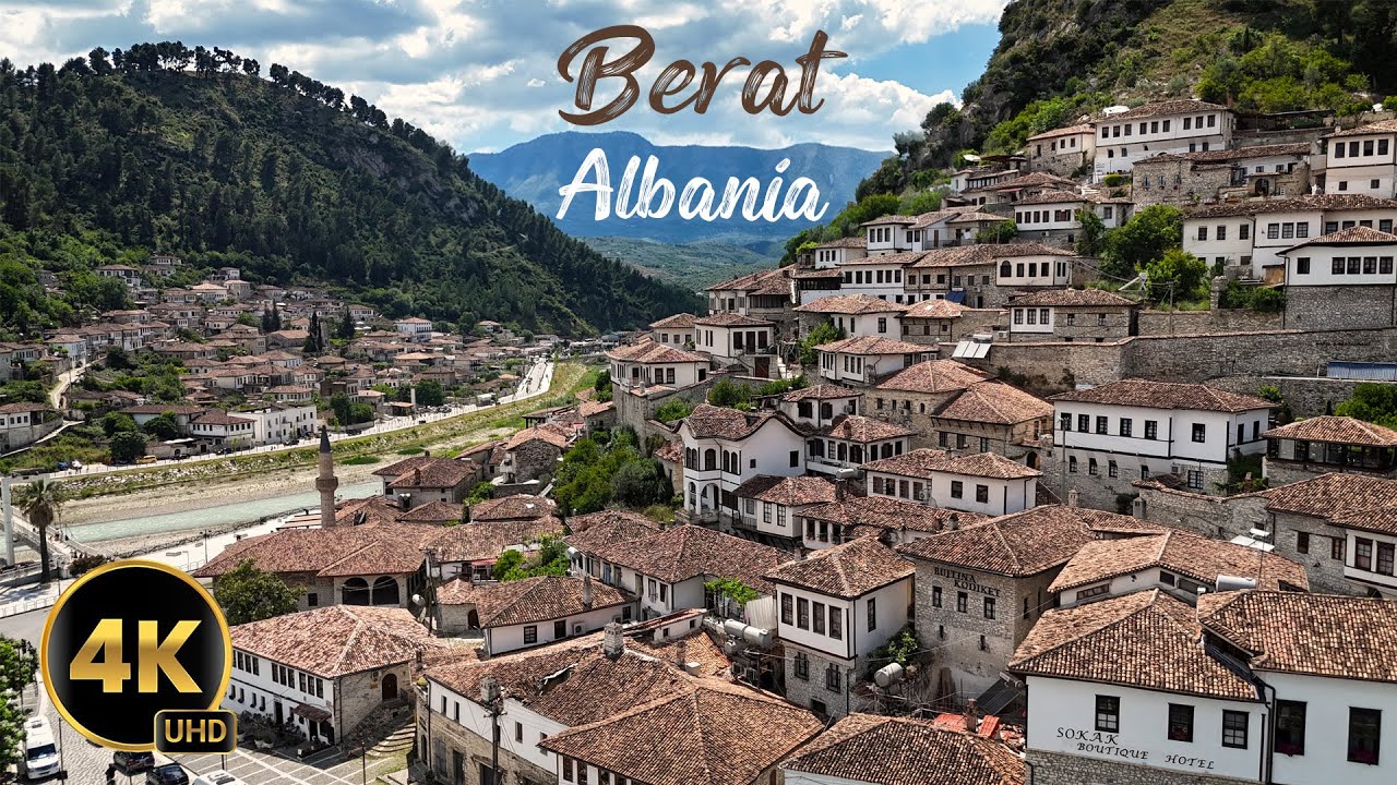 Berat, Albania, 4K, Cinematic Drone Footage