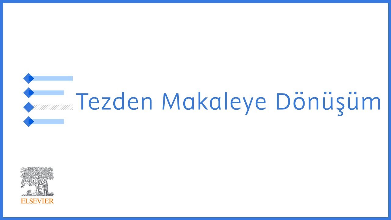 Tezden Makaleye Dönüşüm