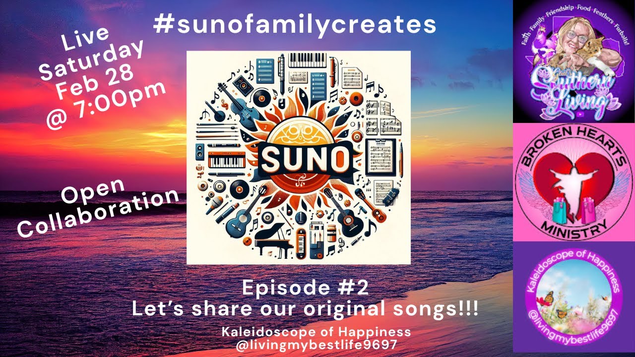 #sunofamilycreates Ep #2 #sunomusic #aimusic #opencollab @GailsSouthernLiving