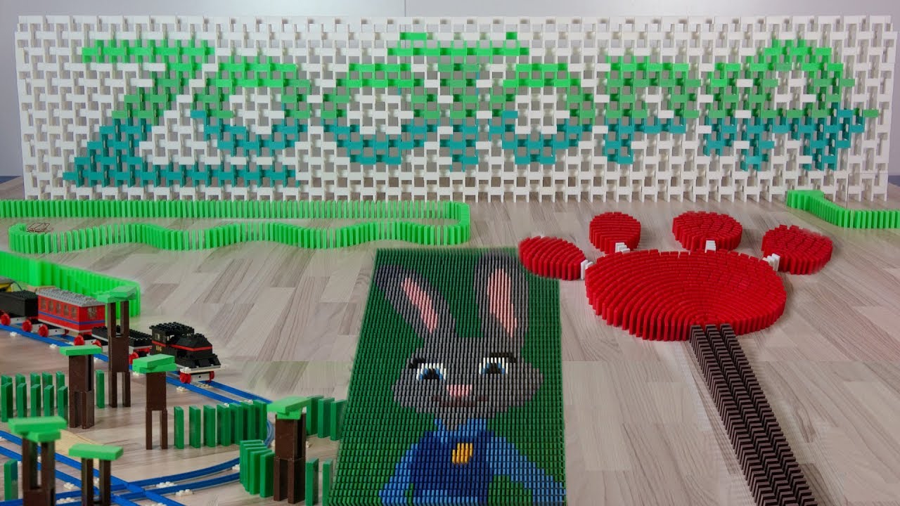 Zootopia in 45,000 dominoes (DominoERDMANN & DominoJOJO)