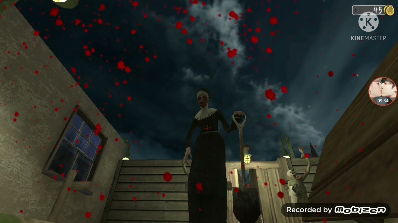 jikook jogando evil nun