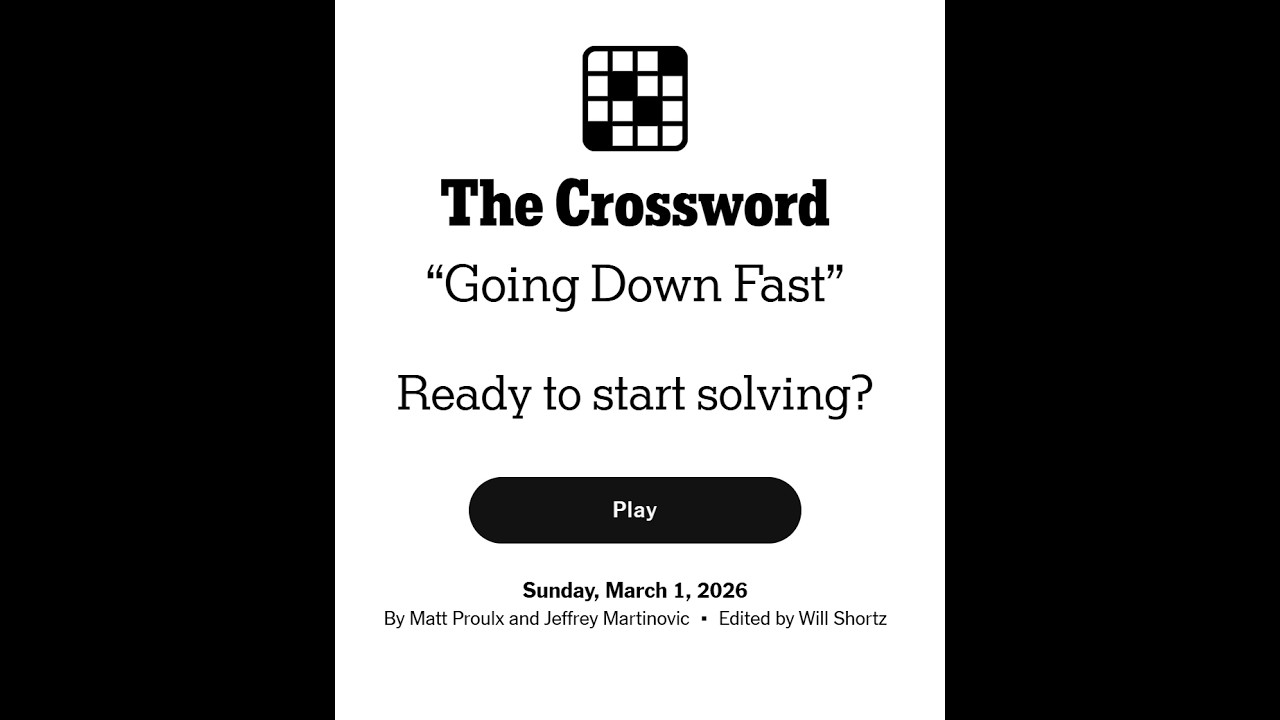 The New York Times Midi Crossword 01/03/2026