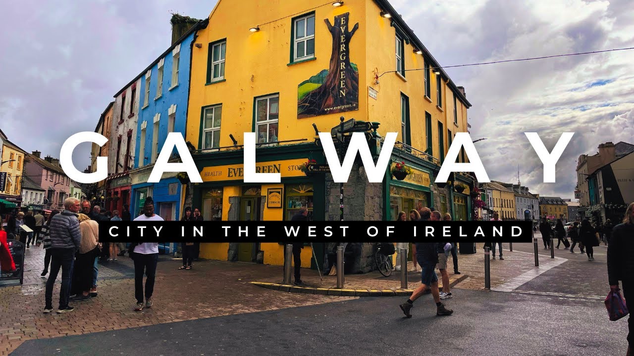 🇮🇪 Galway, Ireland Walking Tour 4k - With Captions