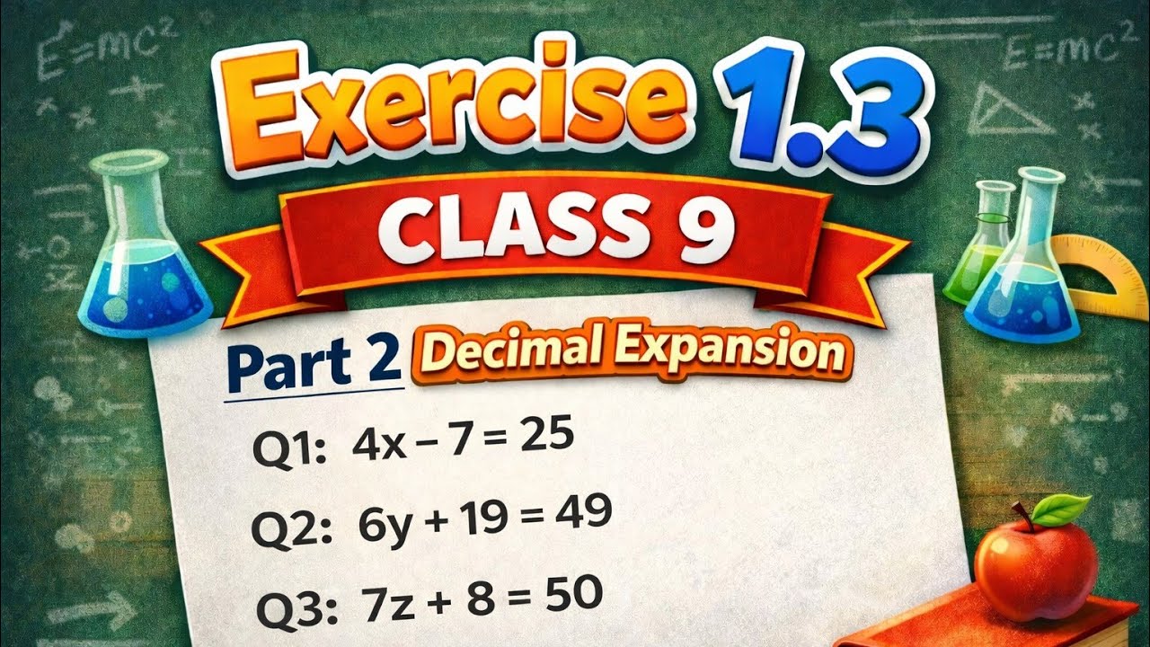 NCERT Maths Class 9 Ex 1.3 Decimal expansion #part 2 Questions Solved Hindi Medium|By Pinky